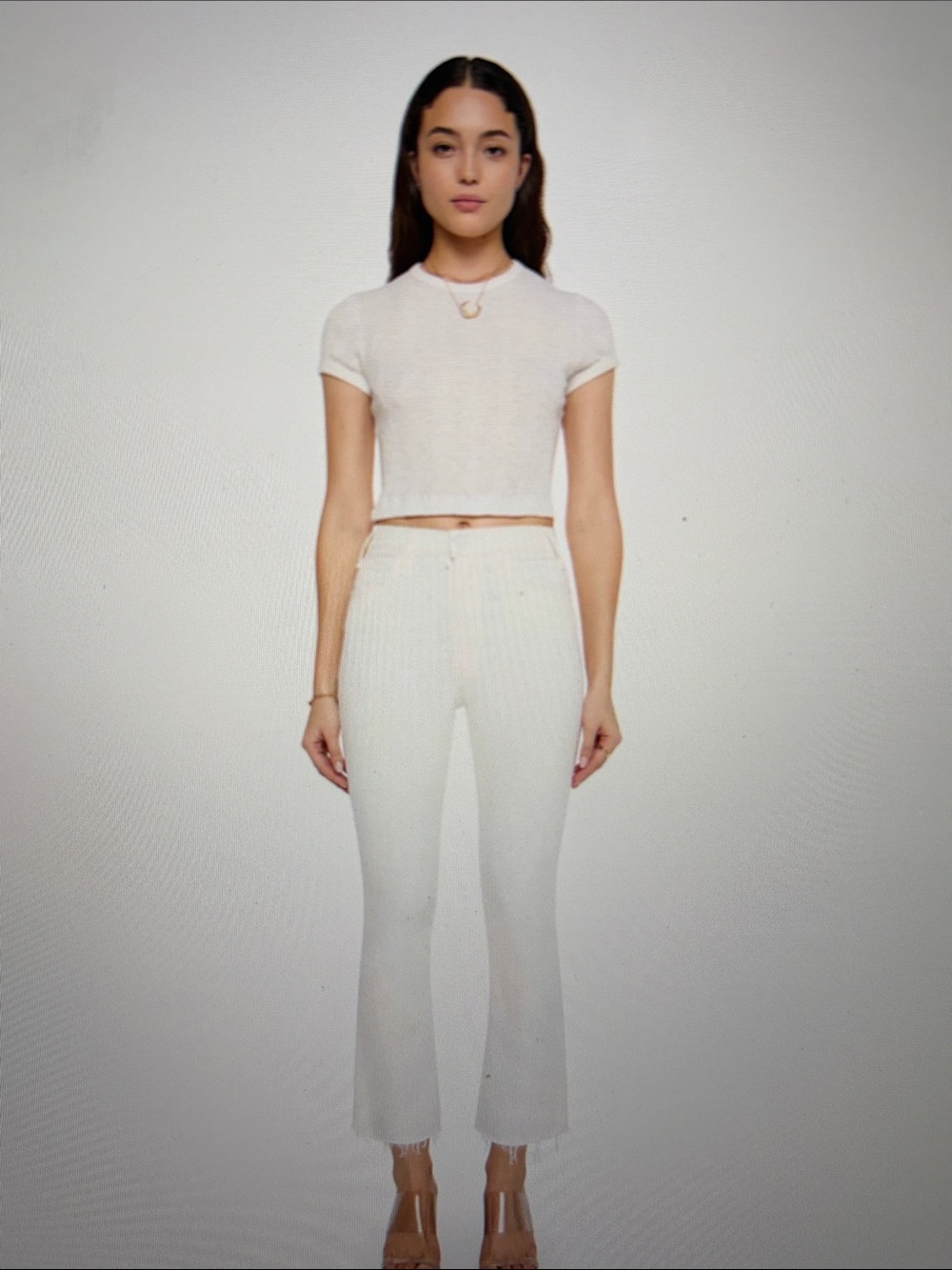MOTHER The Insider Crop Step Fray Fairest of Them All Jeans. SZ 27